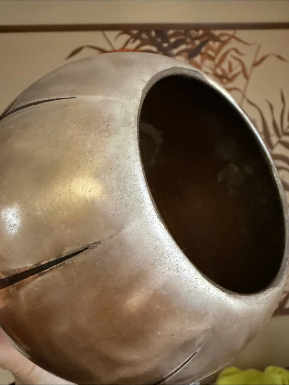 Rare Vintage Art Deco WMF Ikora Metal Vase - German Bauhaus 1930s